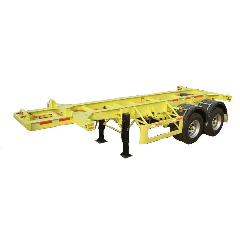 Two Axle 20FT Skeletal Container Semi Trailer Skeleton Container Chassis