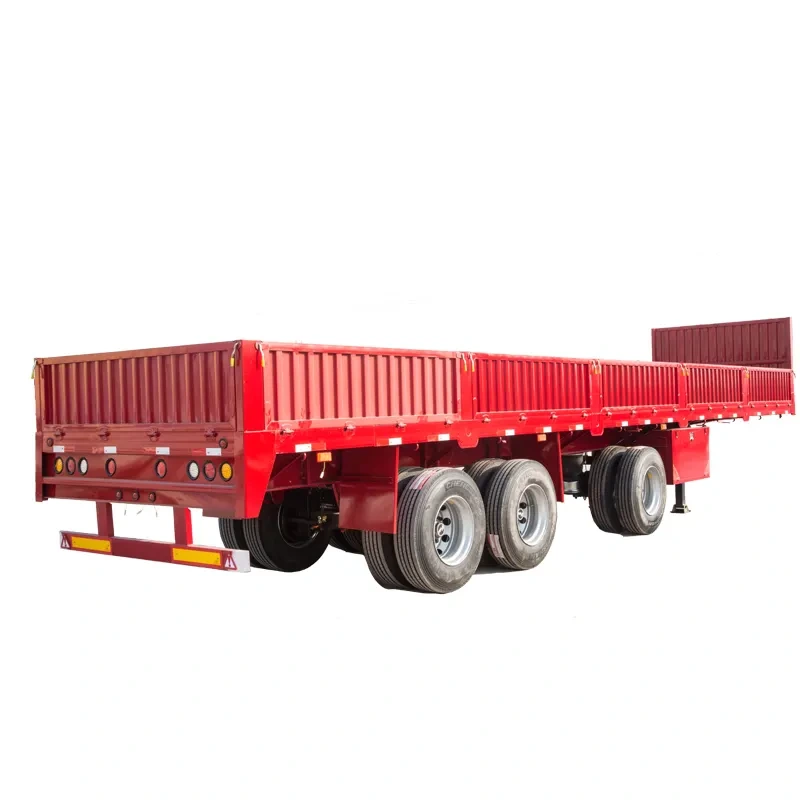 High Quality 3axles Side Wall Side Board Utility Cargo Semi Trailer