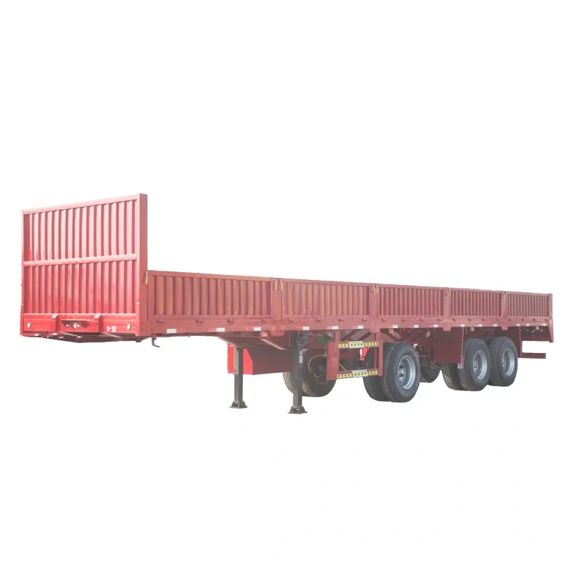 High Quality 3axles Side Wall Side Board Utility Cargo Semi Trailer