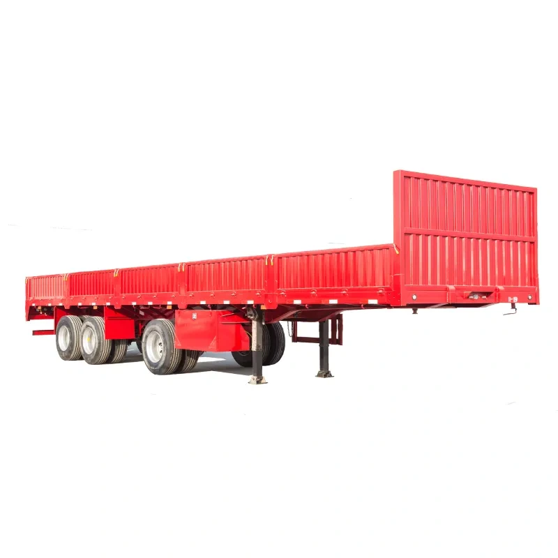 High Quality 3axles Side Wall Side Board Utility Cargo Semi Trailer