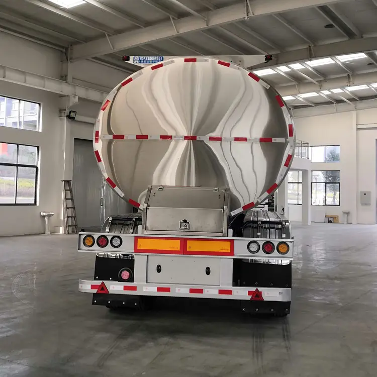 3 Axle Stainless Steel 36000L 36cbm Milk Transport Tank Trailer with CIP System