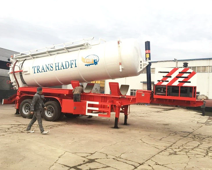2Axle 25cbm 25000 Liters Vacuum Sewage Suction Tank Truck Trailer