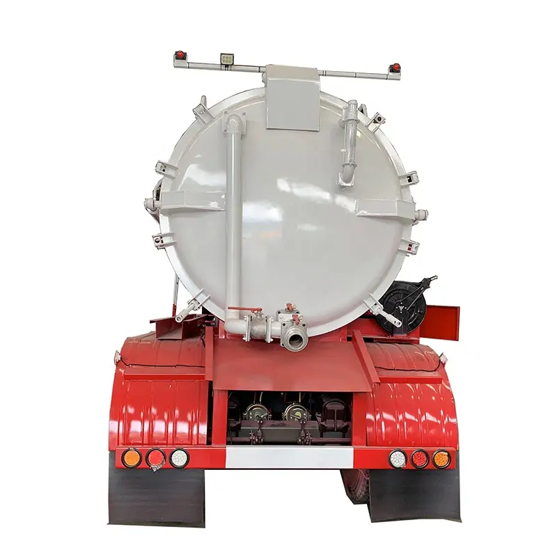 2Axle 25cbm 25000 Liters Vacuum Sewage Suction Tank Truck Trailer