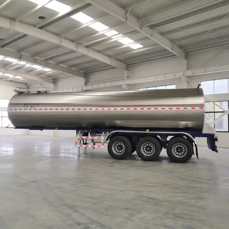 3 Axles 33cbm 33000 Liters 33tons Good Quality Edible Water Transport Tank Truck Semi Trailer