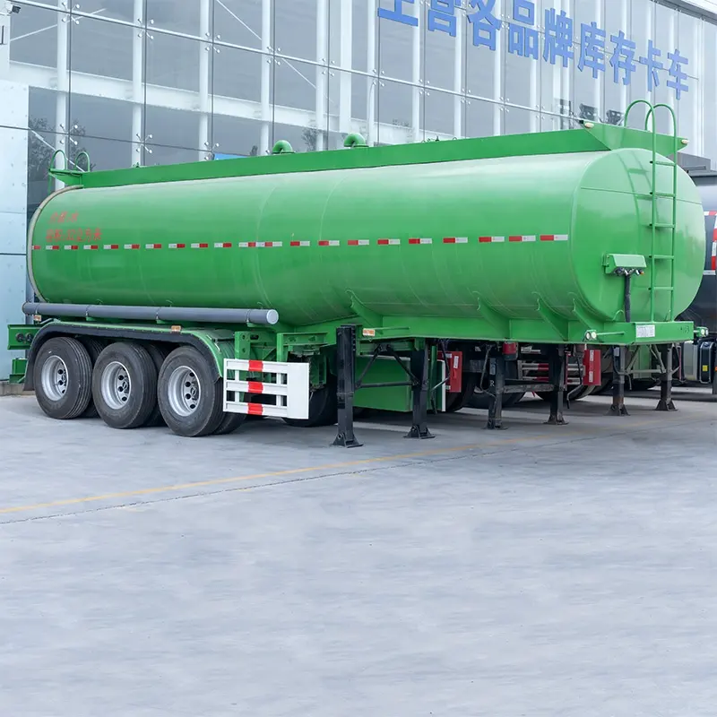3 Axles 32cbm 32000 Liters 32tons Stainless Steel Water Tank Delivery Tanker Semi Trailer