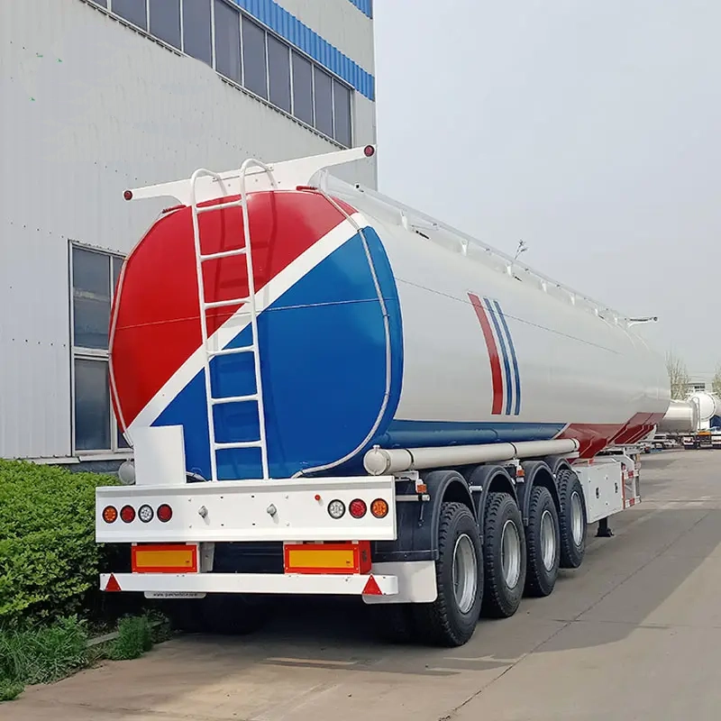 4 Axles 50cbm 50000 Liters Carbon Steel Water Tanker Trailer