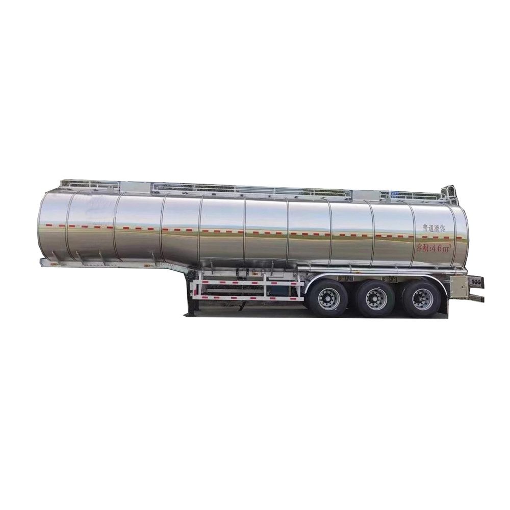 3 Axles 42000 Liters Insulated Water Edible Oil Fuel Tank Tanker Semi Trailer