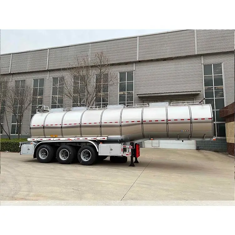 3 Axles 42000 Liters Insulated Water Edible Oil Fuel Tank Tanker Semi Trailer