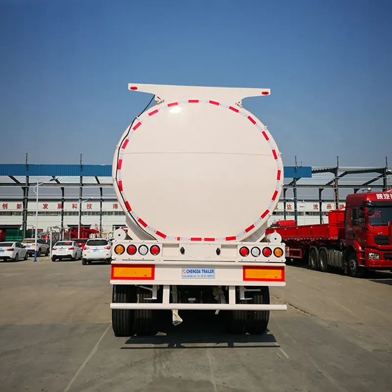 3 Axles 48cbm 48000 Liters Good Quality Carbon Steel Lubricating Oil Transport Tanker Trailer
