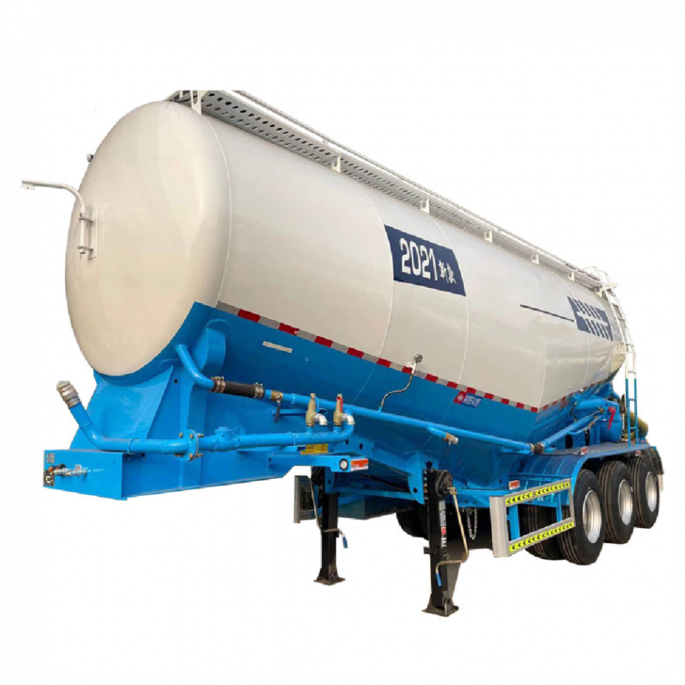 3 Axles 60cbm Dry Bulk Cement Tank Semi Trailer with Air Compressor