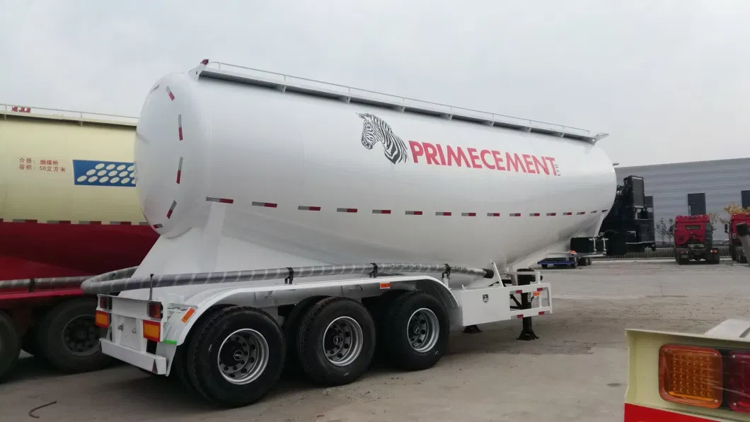 3 Axles 60cbm Dry Bulk Cement Tank Semi Trailer with Air Compressor