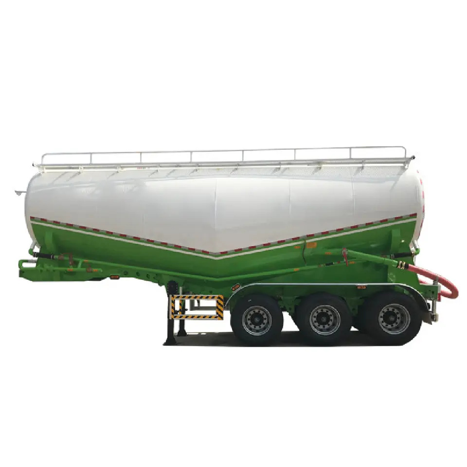 3 Axles 50cbm Dry Bulk Cement Silo Pneumatic Tank Semi Trailer