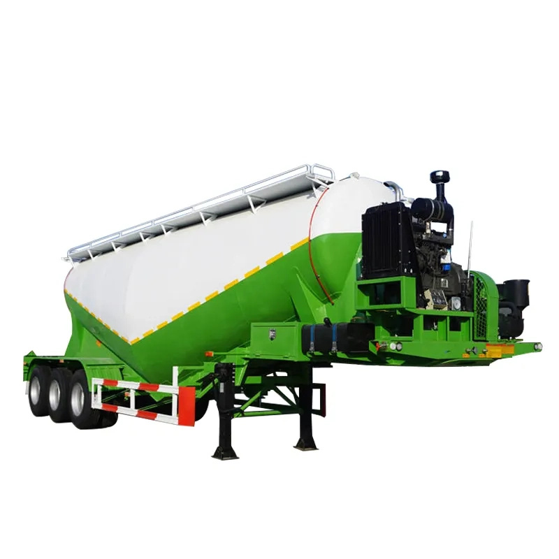 3 Axles 50cbm Dry Bulk Cement Silo Pneumatic Tank Semi Trailer