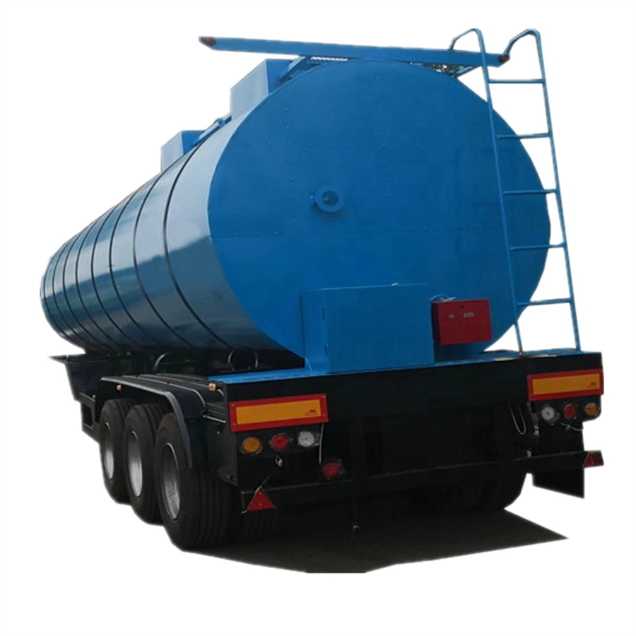 3 Axles 40cbm Insulated Asphalt Transport Tank Semi Trailer with Burner