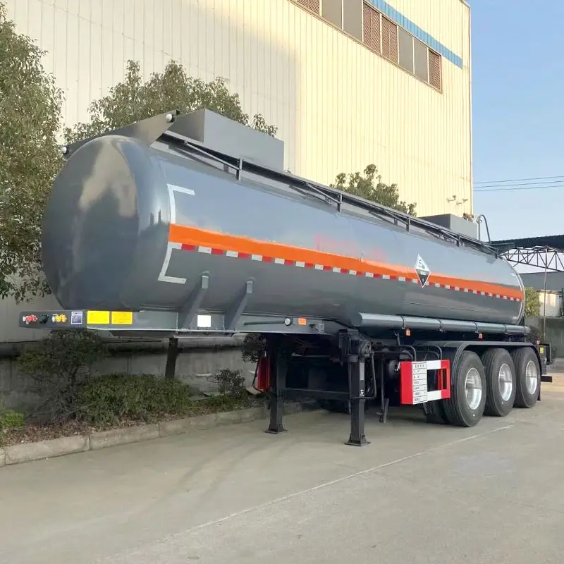 3-Axle Chemical Tank Semi Trailer with PE Inner Lining