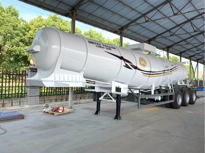 3 Axles 20000L 20cbm V Type Sulphuric Acid Chemical Hydrochloric Acid Tank Transport Trailer