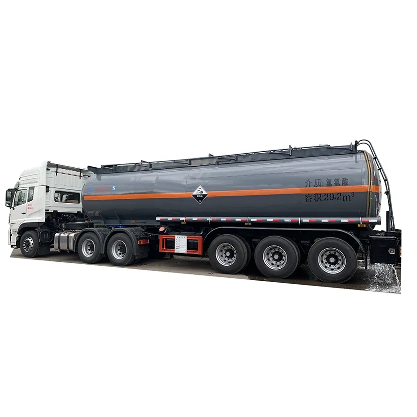 40cbm Liquid Chemical Tank Semi-Trailer with Three Axles