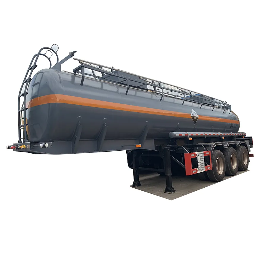 40cbm Liquid Chemical Tank Semi-Trailer with Three Axles