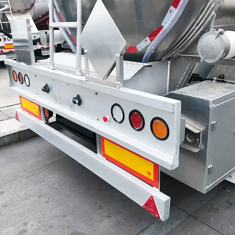 3 Axle 50cbm 50000Liters Aluminum Alloy Fuel Tank Semi Trailer