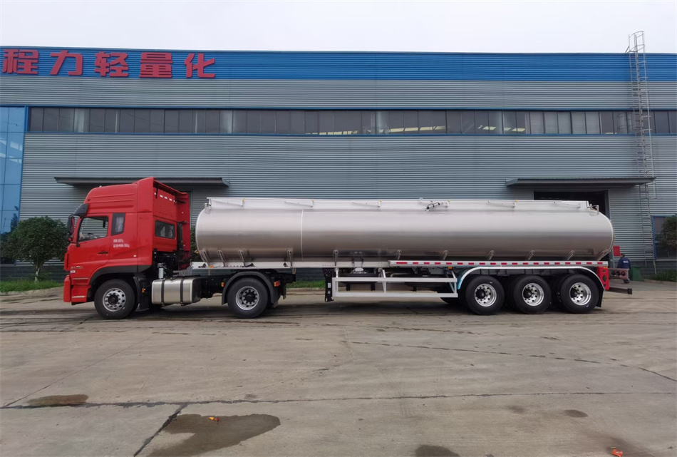 3 Axles 45cbm 45000 Liters Aluminum Alloy Diesel Oil Fuel Tanker Tank Semi Trailer