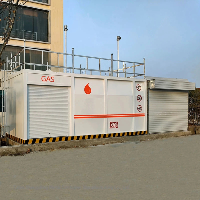 40FT ISO 25000 Liters Tanker Container Skid Mounted Diesel Oil Tank with Fuel Dispenser Pump
