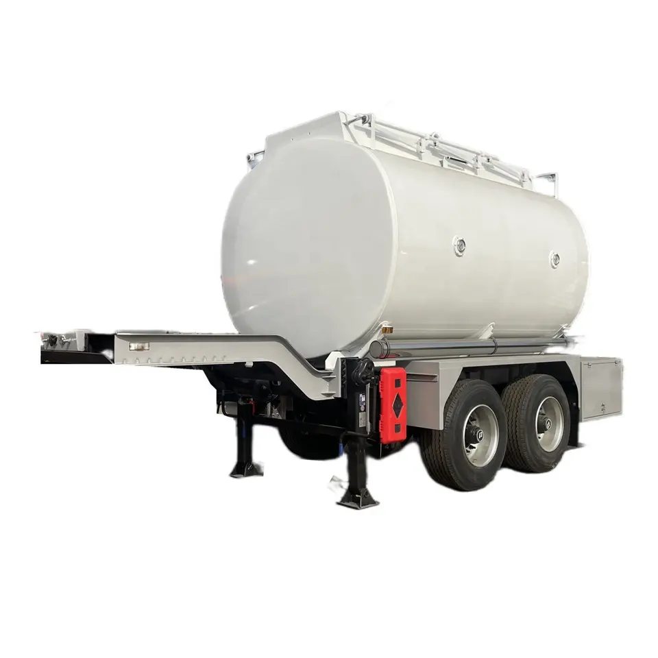 Good Quality Carbon Steel Fuel Tank Trailer with 2 Compartment