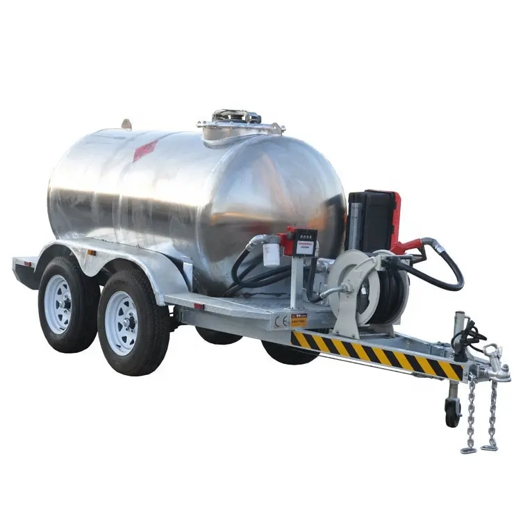 Aluminum Alloy Fuel Tank Trailer with filling meter