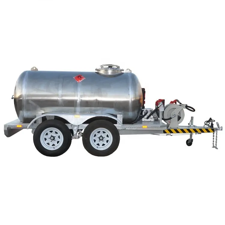 Aluminum Alloy Fuel Tank Trailer with filling meter
