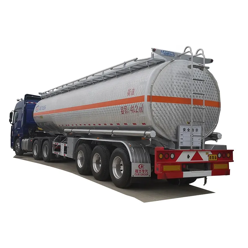 3 Axles 42cbm 42000liter Good Quality Stainless Steel Tank Trailer