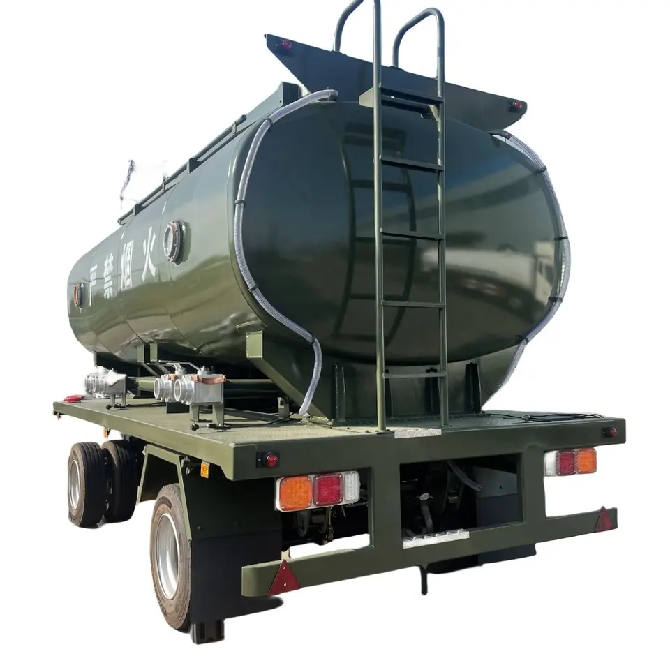 Steel Fuel Tank Trailer with 2 Compartment