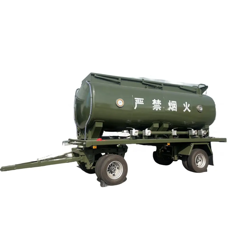 Steel Fuel Tank Trailer with 2 Compartment