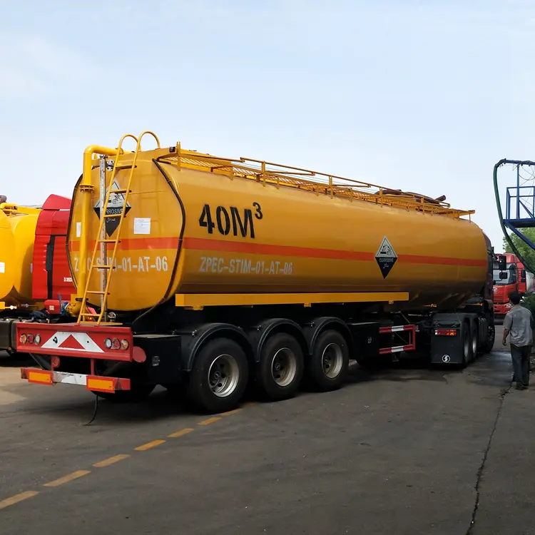 3 Axle 40cbm 40000liter Good Quality Carbon Steel Tank Trailer