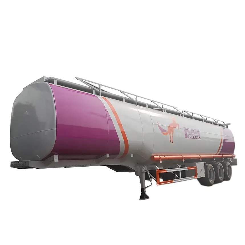 3 Axle 42cbm 42000liter Good Quality Carbon Steel Tank Trailer for Oil Fuel Diesel Gaso line Crude