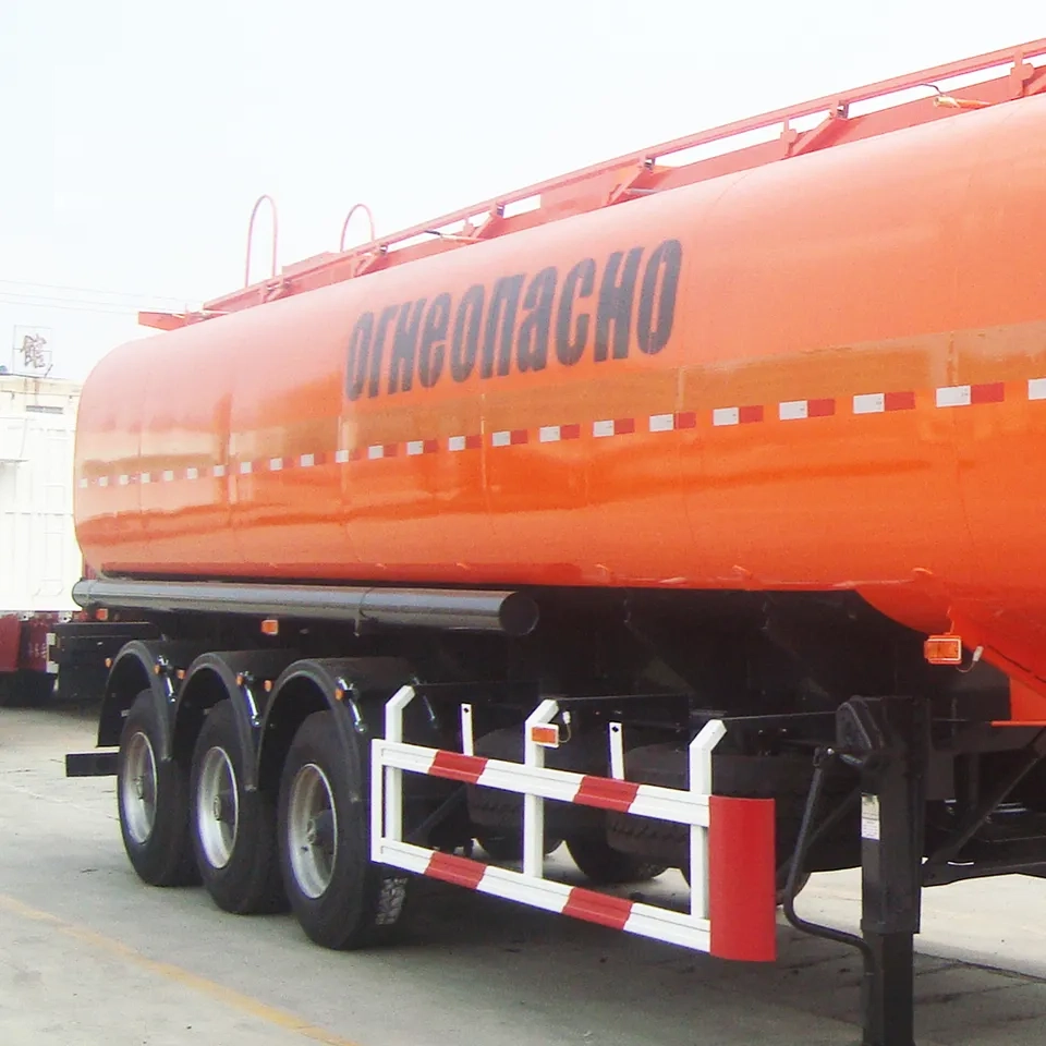3 Axle 48cbm 48000liter Good Quality Carbon Steel Tank Trailer for Oil Fuel Diesel Gaso line Crude