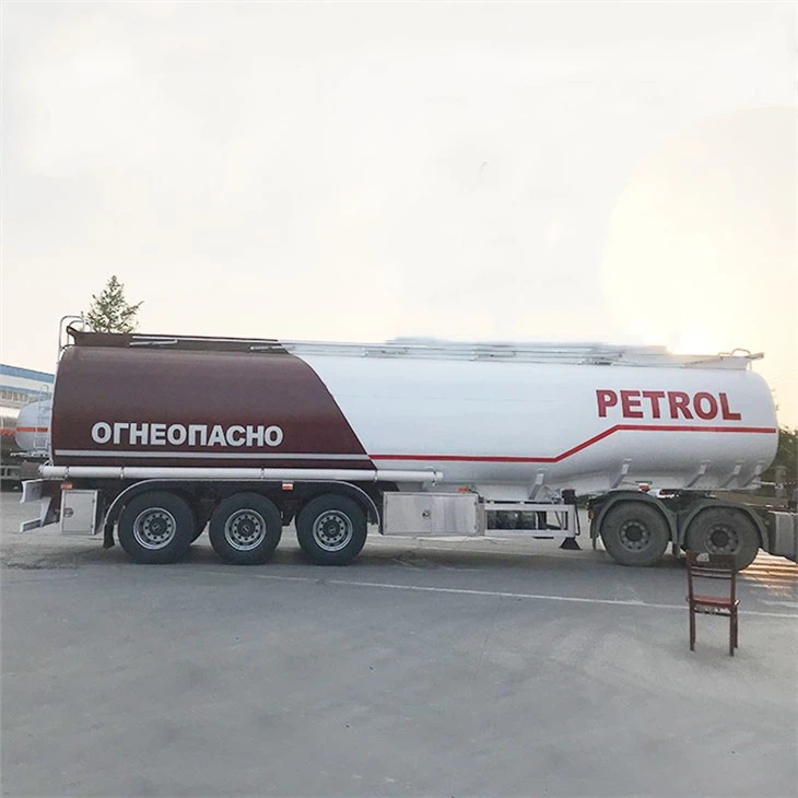 3 Axle 55cbm 55000liter Good Quality Carbon Steel Tank Trailer Air Suspension