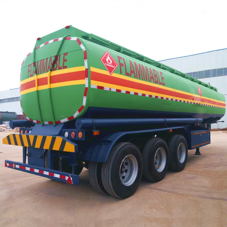 3 Axle 46cbm 46000liter Good Quality Carbon Steel Tank Trailer