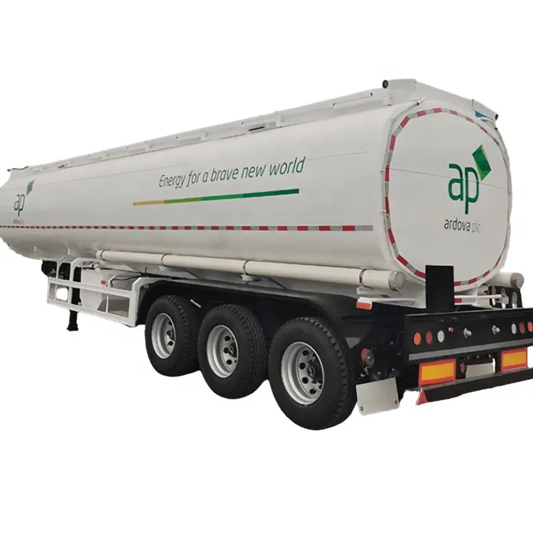 3 Axle 48cbm 48000liter Good Quality Carbon Steel Tank Trailer for Oil Fuel Diesel Gaso line Crude