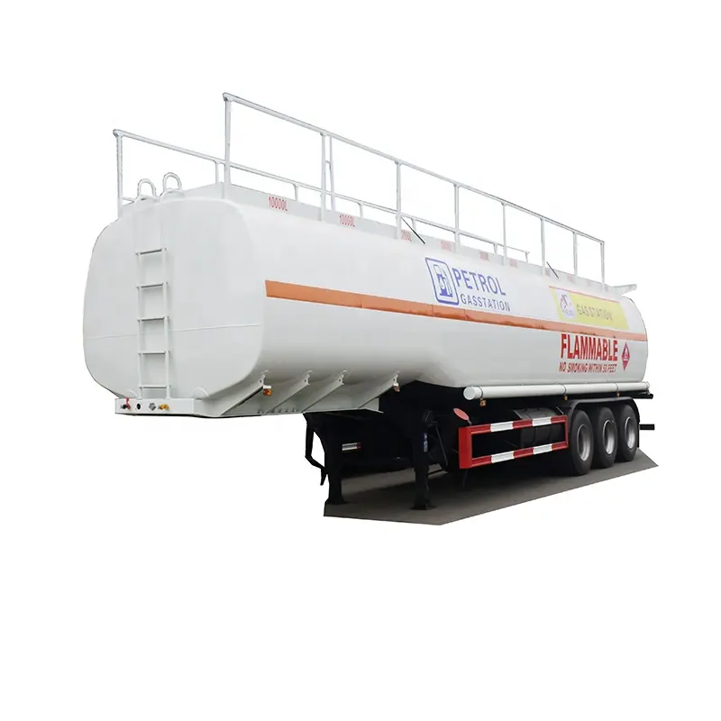 3 Axle 50cbm 50000liter Good Quality Carbon Steel Tank Trailer with 10 Compartment