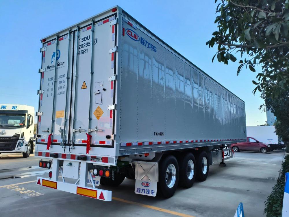 30 Tons Refrigerated Trailer with Carrier Chiller Customized