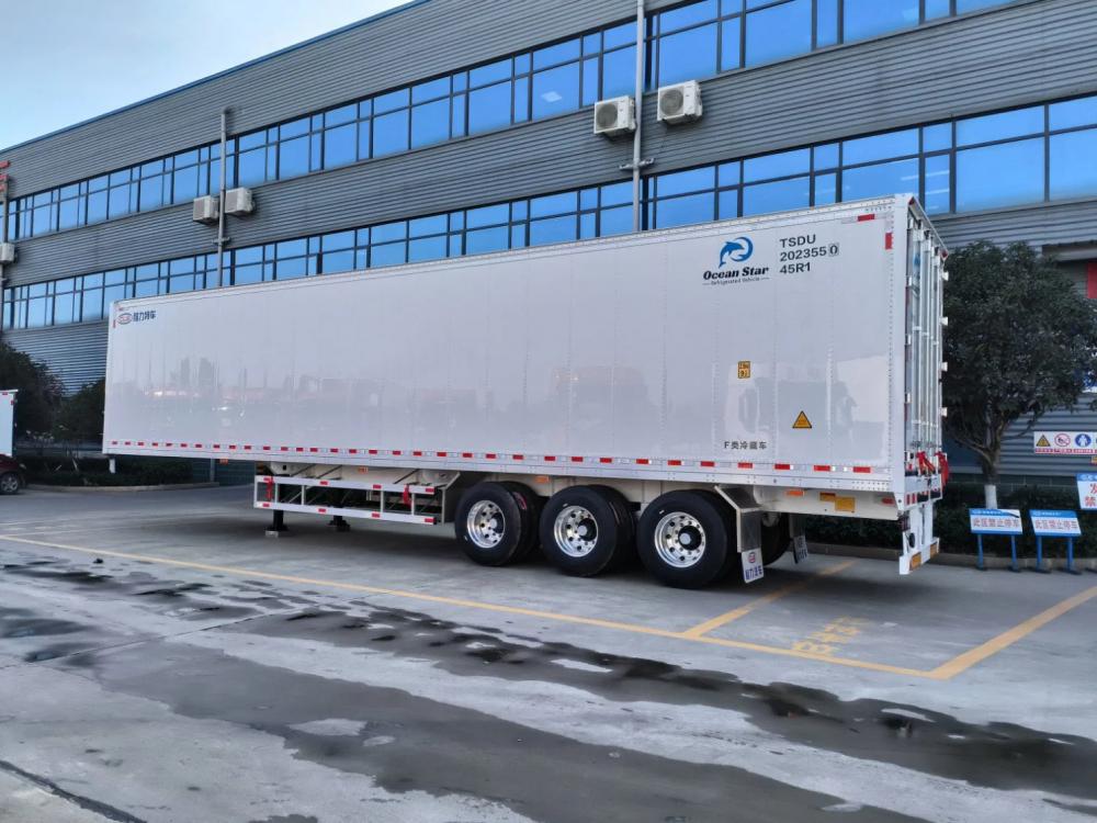 30 Tons Refrigerated Trailer with Carrier Chiller Customized
