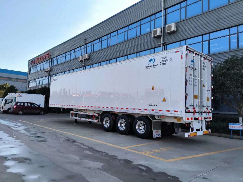 30 Tons Refrigerated Trailer with Carrier Chiller Customized