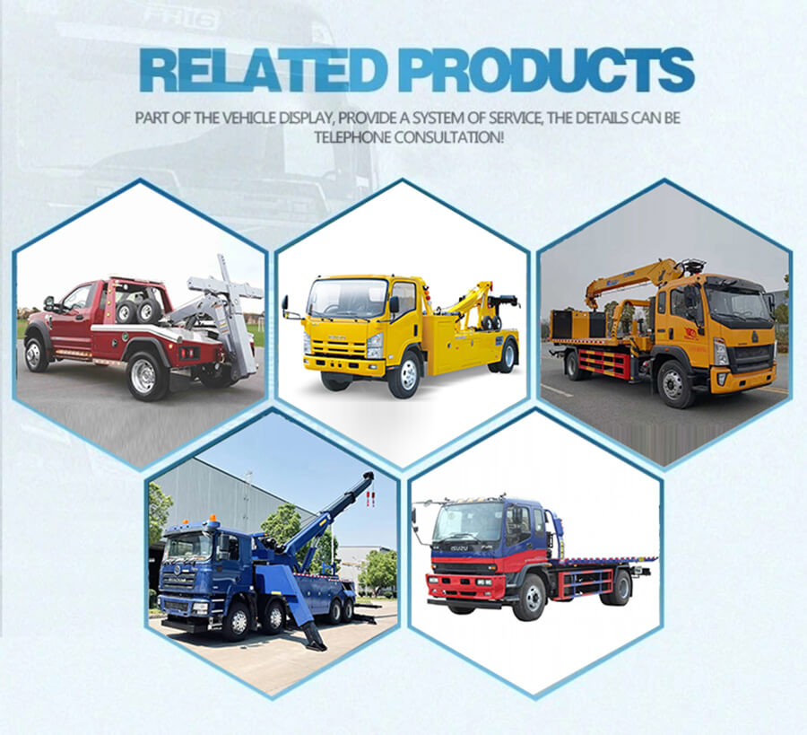 Flatbed Towing Wrecker Truck 01