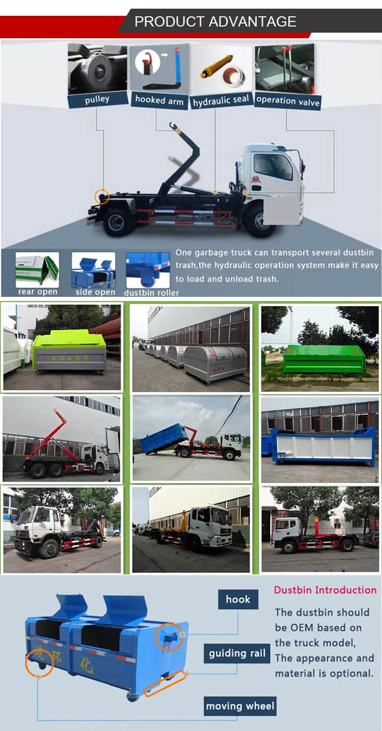 Hook Loader Garbage Truck 01